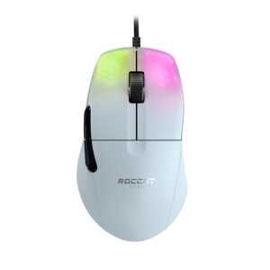 Roccat Kone Pro Wired Ergonomic Performance Gaming Mouse - White (PC)