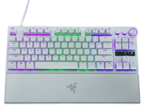 Razer Huntsman V3 Pro Tenkeyless - Tenkeyless Analog Optical Esports Keyboard - White Edition - US Layout (PC)