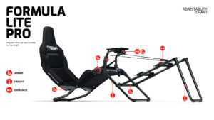 Next Level Racing Formula Lite Pro Foldable Cockpit - Image 9