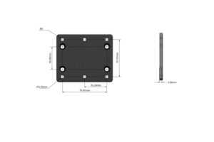 MOZA Racing 40mm to 66mm Adapter Plate for the R5 Wheel Base (PC) - Image 2