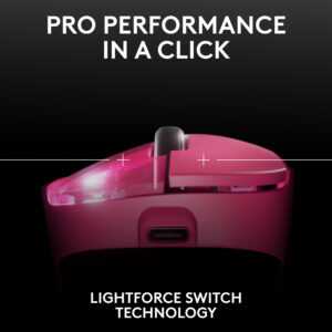 Logitech G PRO X Superlight 2 DEX Lightspeed Wireless Gaming Mouse - Pink (PC) - Image 5