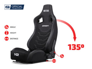 Next Level Racing ERS4 Elite Reclining Seat - Fabric & SIMAERO Mesh Edition - Image 8