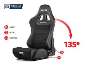 Next Level Racing ERS5 Elite Reclining Seat - PU Leather & Suede Edition - Image 7